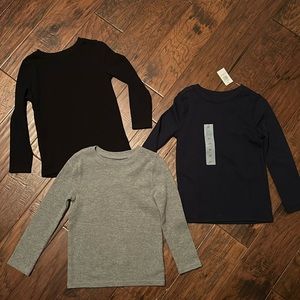 Lot of Three (3) Old Navy Long John’s. Black, Navy, and Grey. All Size 5T